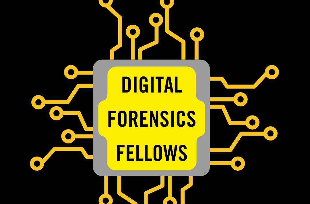 Digital Forensic Fellowship banner with illustrated circuit board design